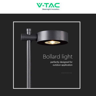VT-11107 Lampada LED Giardino 6W CRI≥90 Colore Nero V-Tac