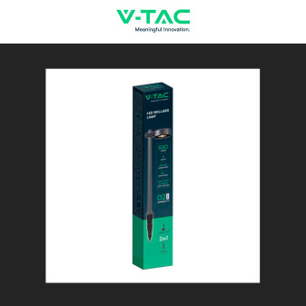 VT-11107 Lampada LED Giardino 6W CRI≥90 Colore Nero V-Tac