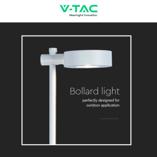 VT-11107 Lampada LED Giardino 6W IP65 Colore Bianco V-Tac