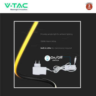 VT-7312 Lampada LED da Tavolo 20W Colore Nero V-Tac