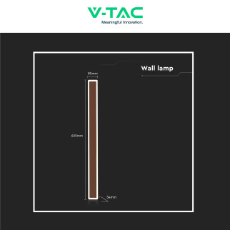 VT-11117 Lampada LED da Muro 17W IP65 CRI≥90 Corten V-Tac