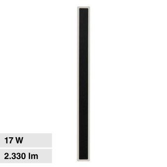 VT-11117 Lampada LED da Muro 17W IP65 CRI≥90 Nera V-Tac