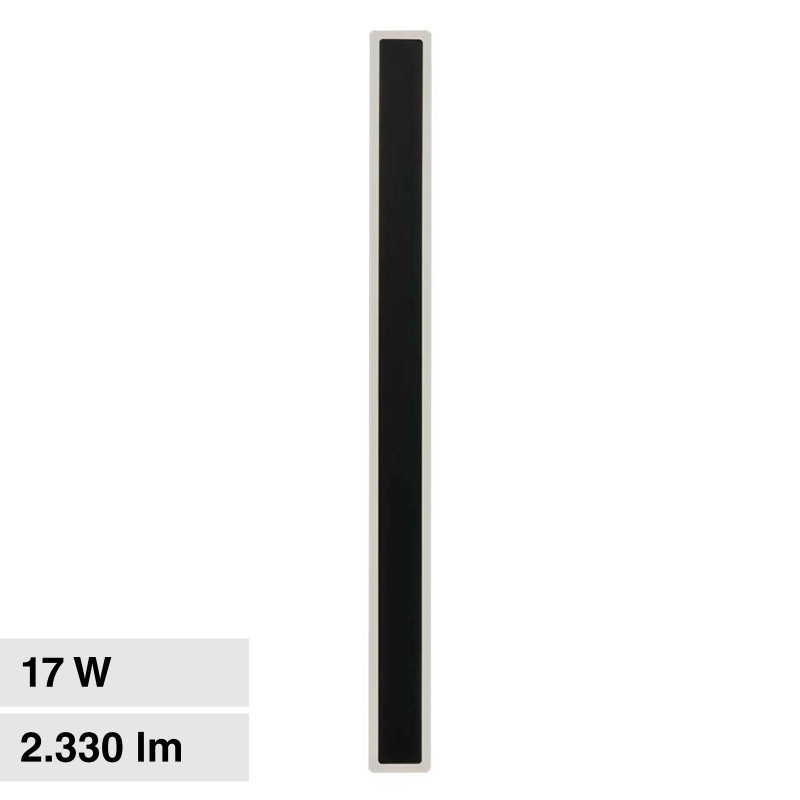 VT-11117 Lampada LED da Muro 17W IP65 CRI≥90 Nera V-Tac