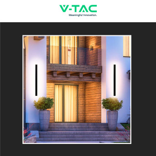 VT-11117 Lampada LED da Muro 17W IP65 CRI≥90 Nera V-Tac