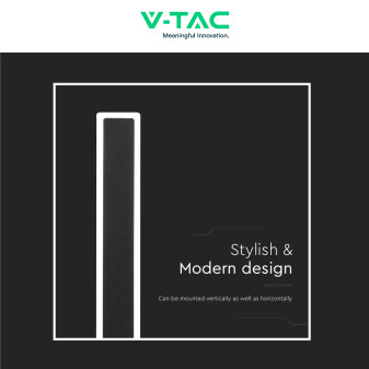 VT-11117 Lampada LED da Muro 17W IP65 CRI≥90 Nera V-Tac