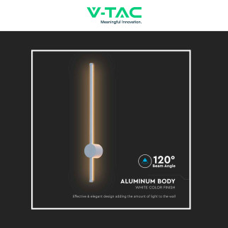 VT-11112 Lampada LED da Muro 12W SMD IP65 Bianca V-Tac