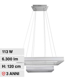 VT-101-2D Lampadario LED a Sospensione 113W SMD Bianco V-Tac
