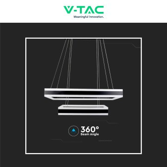 VT-101-2D Lampadario LED a Sospensione 113W SMD Nero V-Tac