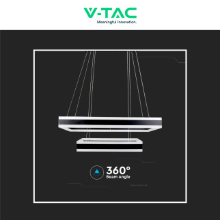 VT-101-2D Lampadario LED a Sospensione 113W SMD Nero V-Tac