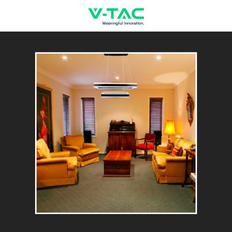 VT-82-3D Lampadario LED a Sospensione 86W SMD Bianco V-Tac