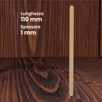 100 Palettine da Caffè Sigillate in Legno di Betulla Biodegradabile