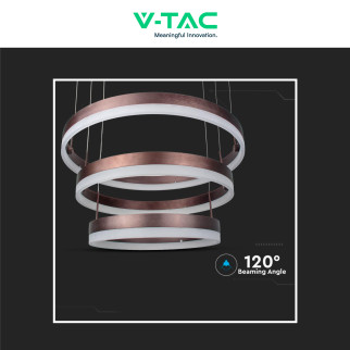 VT-82-3D Lampadario LED a Sospensione 86W SMD Caffè V-Tac