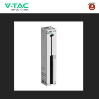 V-Tac VT-976 Lampadario e Portalampada Per GU10 in Alluminio Nero