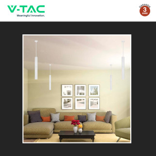 V-Tac VT-976 Lampadario con Portalampada Per GU10 Bianco