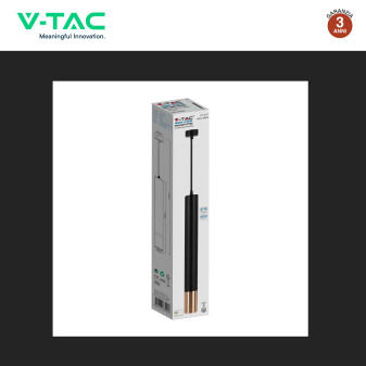 Lampadario a Sospensione in Alluminio Nero e Oro VT-977 V-Tac