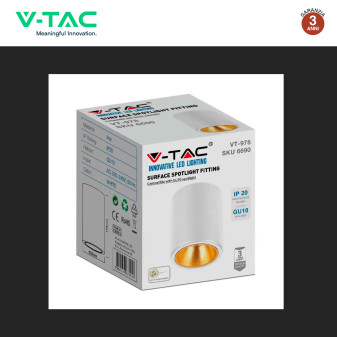 VT-978 Portafaretto in Alluminio per Lampadine GU10 V-Tac
