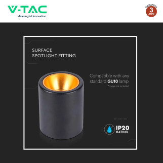 Portafaretto in Alluminio per Lampadine GU10 VT-978 V-Tac