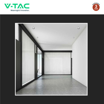 Portafaretto Rotondo Nero per GU10 GU5.3 VT-980 V-Tac