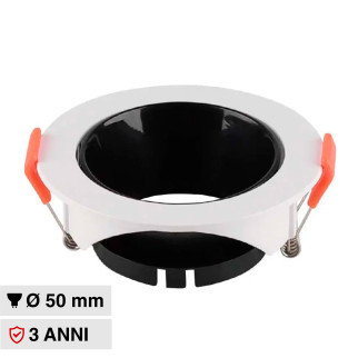 Portafaretto GU10 e GU5.3 (MR16) Bianco/Nero V-Tac VT-931