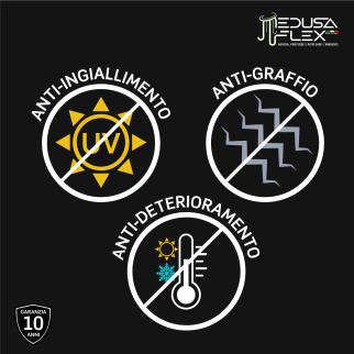 Medusaflex Andromeda Copertura Satinata per Profilo in Alluminio