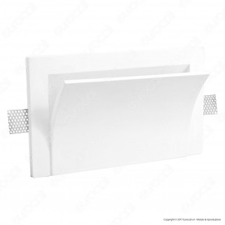 Portalampada in Gesso da Parete per Lampadine R7s - ART65