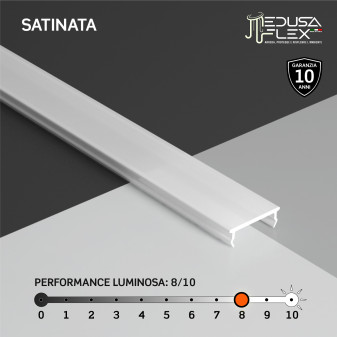 Medusaflex Andromeda Copertura Satinata per Profilo in Alluminio