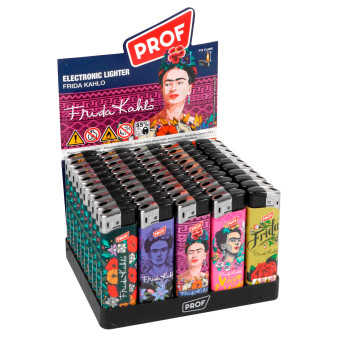 Accendini Maxi Elettronici Prof Fantasia Frida Kahlo Box da 50