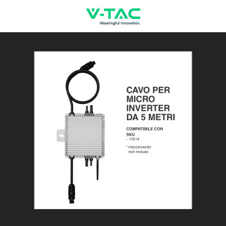 Cavo Collegamento per Microinverter 5 metri V-Tac