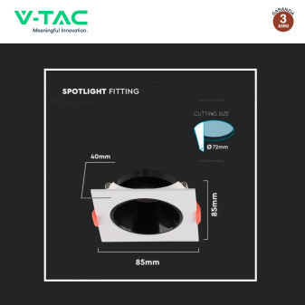 Portafaretto da Incasso per GU10 e GU5.3 V-Tac VT-932