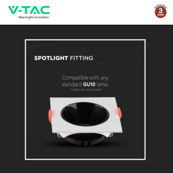 Portafaretto da Incasso per GU10 e GU5.3 V-Tac VT-932