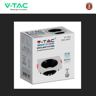 Portafaretto da Incasso per GU10 e GU5.3 V-Tac VT-932