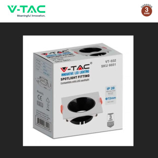 Portafaretto da Incasso per GU10 e GU5.3 V-Tac VT-932