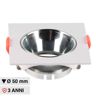 Portafaretto Quadrato da Incasso GU10/GU5.3 V-Tac VT-932
