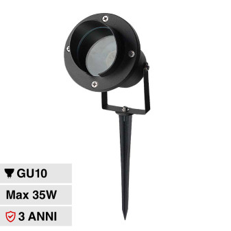 VT-7704 Portafaretto da Giardino con Portalampada GU10 V-Tac