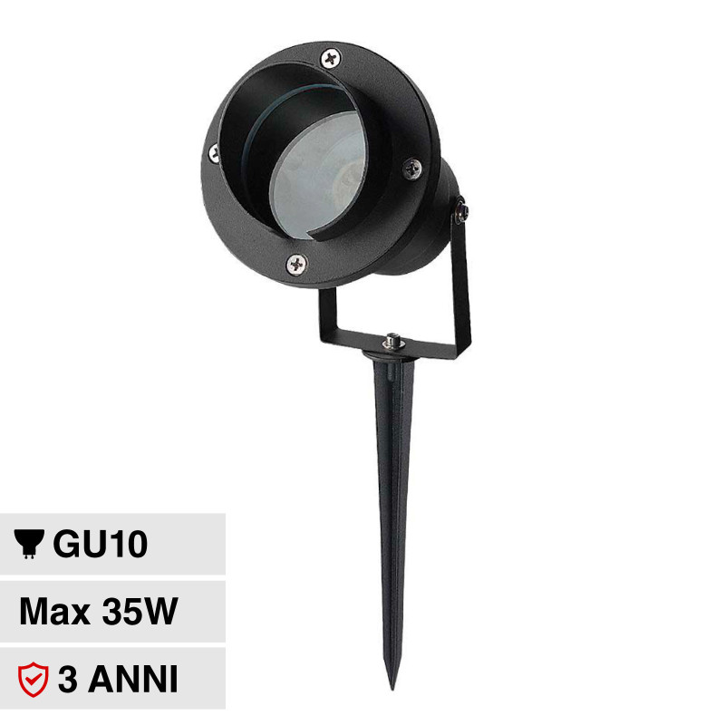 VT-7704 Portafaretto da Giardino con Portalampada GU10 V-Tac