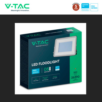 V-Tac Pro VT-44300 Faro LED 300W SMD IP65 Nero