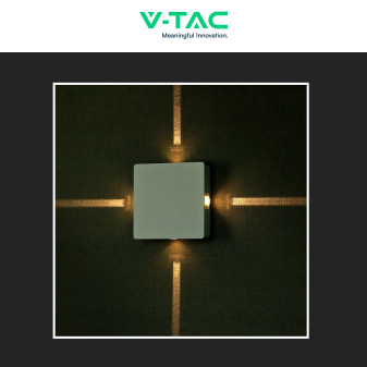 VT-704 Lampada LED da Muro 4W Bianca con 4 LED SMD IP65 V-Tac