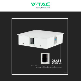 VT-704 Lampada LED da Muro 4W Bianca con 4 LED SMD IP65 V-Tac
