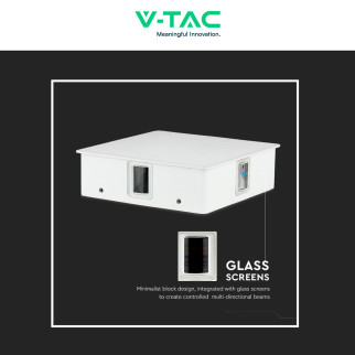 VT-704 Lampada LED da Muro 4W Bianca con 4 LED SMD IP65 V-Tac