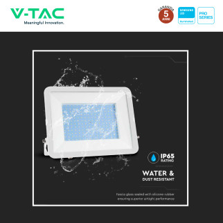 V-Tac Pro VT-44300 Faro LED 300W SMD IP65 bianco