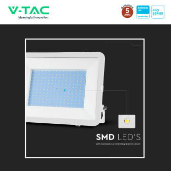 V-Tac Pro VT-44300 Faro LED 300W SMD IP65 bianco