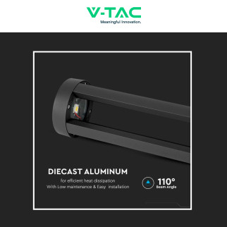VT-820 Lampada LED Giardino 10W COB CREE Grigia IP65 V-Tac