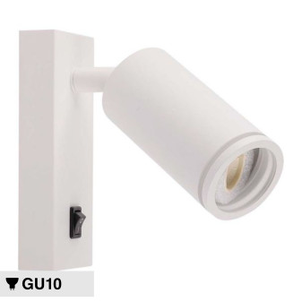 Porta faretto da Muro Portalampada GU10 Bianco V-Tac VT-429