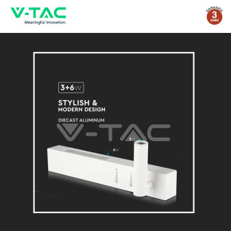 VT-2953 Lampada LED da Parete Doppia Sorgente 3W+6W LED V-Tac