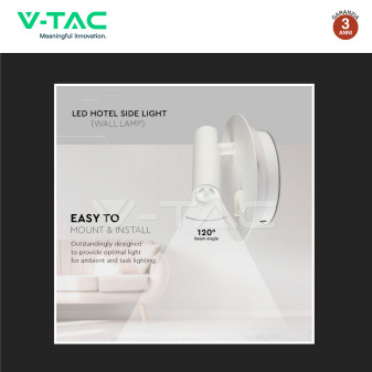 VT-2963 Lampada LED da Parete Doppia Sorgente 3W+6W V-Tac