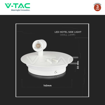 VT-2963 Lampada LED da Parete Doppia Sorgente 3W+6W V-Tac