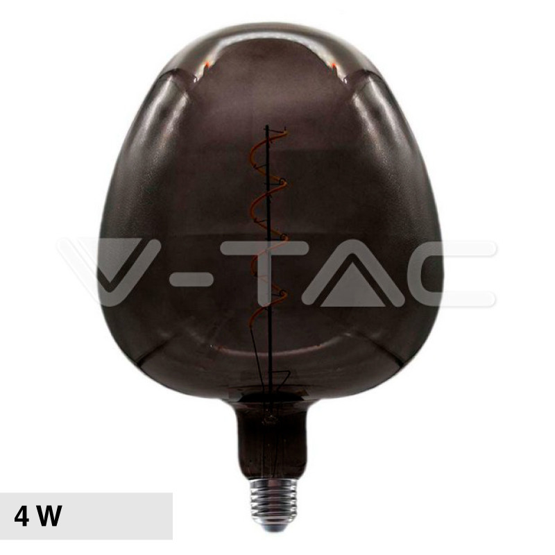 VT-2263 Lampadina LED E27 4W Mela Filament Vetro Oscurato V-Tac