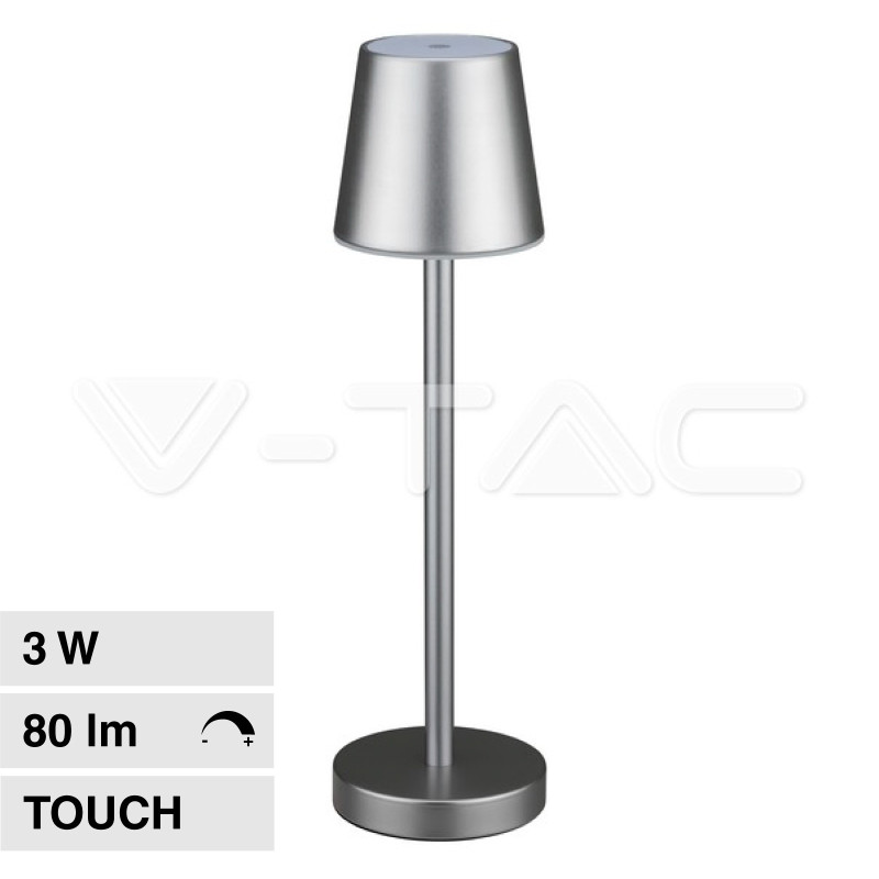 VT-7703 Lampada LED da Tavolo 3W Touch Dimmerabile  V-Tac