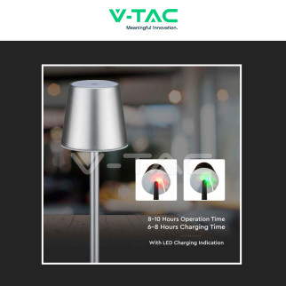 VT-7703 Lampada LED da Tavolo 3W Touch Dimmerabile  V-Tac