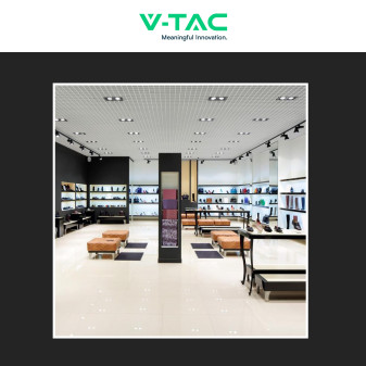 Portafaretto doppio GU10 GU5.3 (MR16) Bianco Orientabile V-Tac VT-439